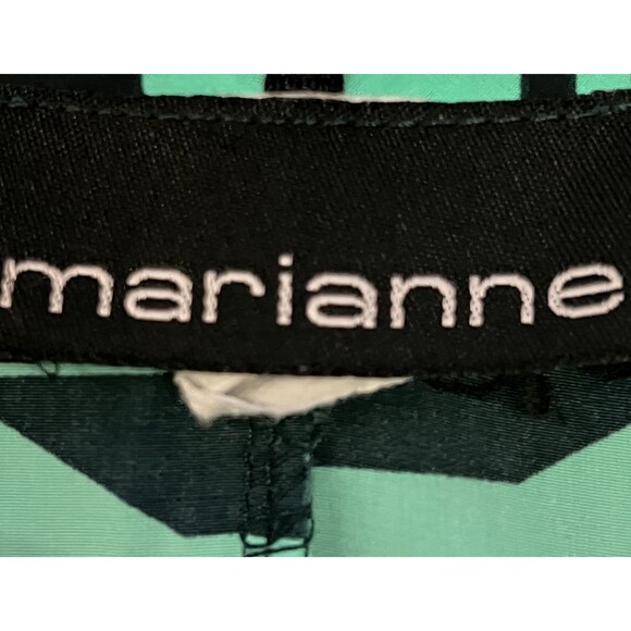 Marianne Tank Top Womens Large Green Black Aztec Geometric Sleeveless Blouse - Picture 5 of 6